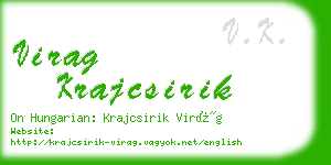 virag krajcsirik business card